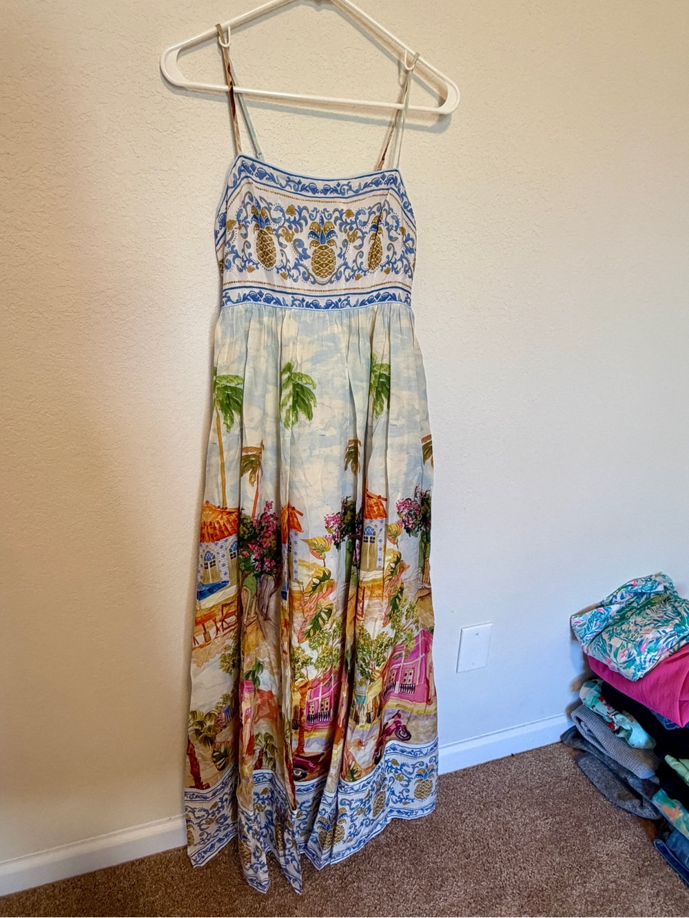 NWT FARM Rio Multicolor Aracati Maxi Dress Small - Picture 2 of 6